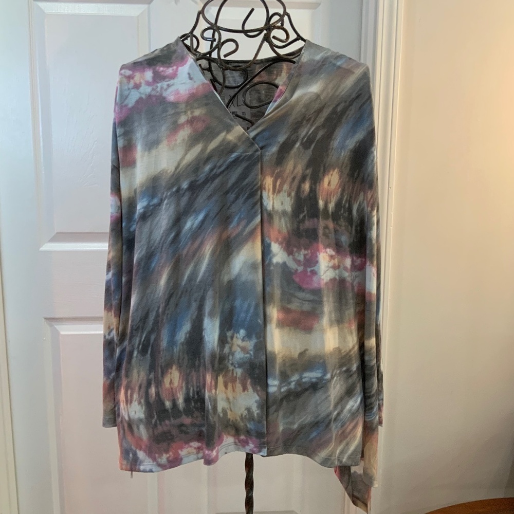 WHITE BIRCH TIE DYE TOP PLUS SIZE 3X NWT